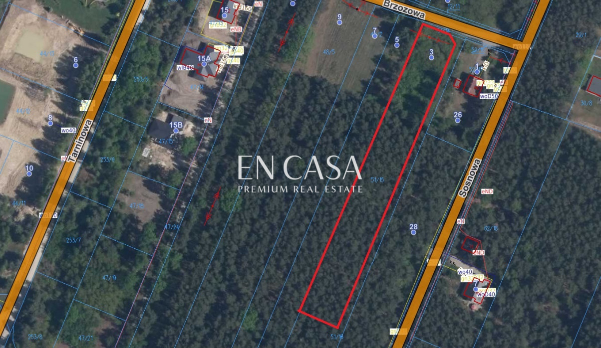 Plot Sale Książenice Brzozowa ave. 8